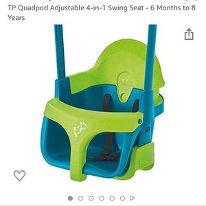 TP Quadpod Adjustable 4-in-1 Swing Seat - 6 Months to 8 years